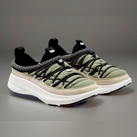 UGG Other - Mens UGG CA78 Tasman Sneaker Sport Shoe Green Black Slip On Collapsible Heel